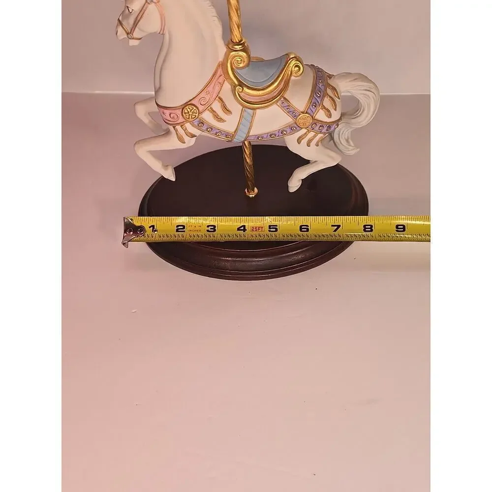 1987 The Franklin Mint Carrousel Magic Horse Figurine By Lynn Lupetti - Picture 15 of 16